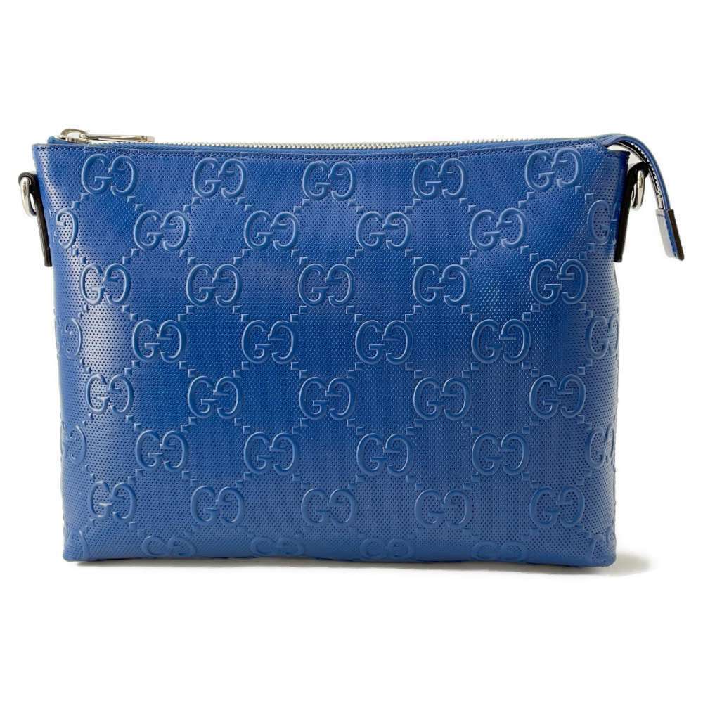 Gucci Shoulder Bag GG Embossed Messenger Clutch